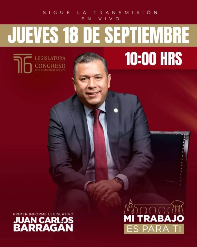 El Dio Barragán presentará su Informe Virtual a todos sus seguidores  